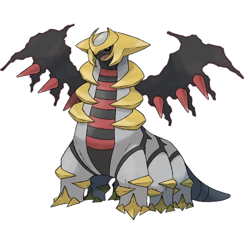 Giratina #487 official artwork - ghost/dragon type Pokemon