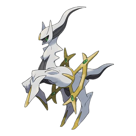 Arceus #493 official artwork - normal type Pokemon