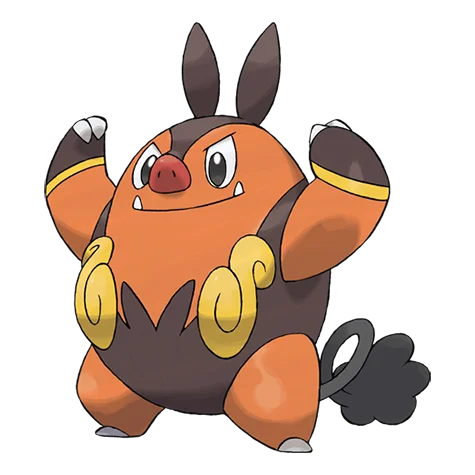 Pignite - fire, fighting type Pokémon #499