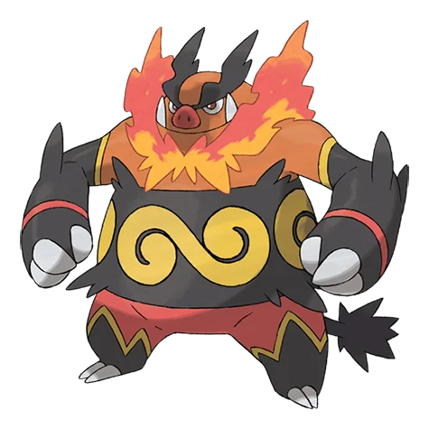 Emboar - fire, fighting type Pokémon #500