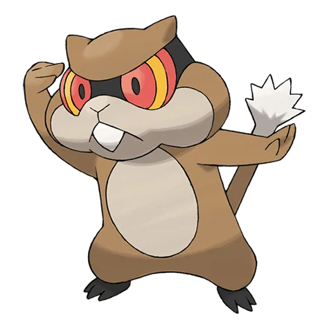 보르쥐 #504 official artwork - normal type Pokemon