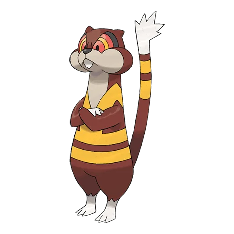 Watchog #505 official artwork - normal type Pokemon