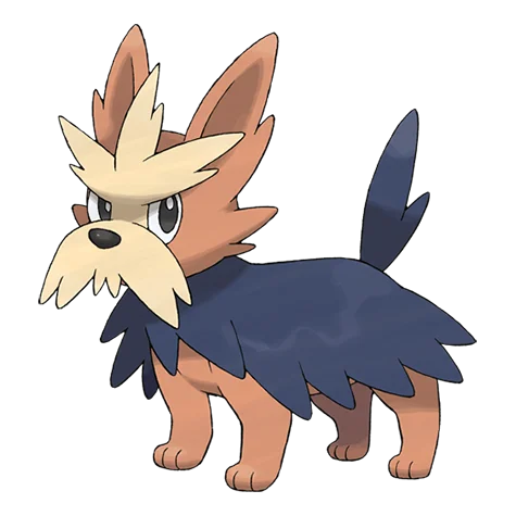 Herdier #507 official artwork - normal type Pokemon