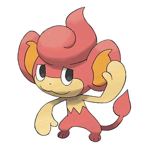 Grillmak #513 official artwork - fire type Pokemon