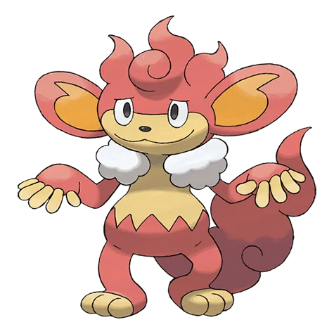 바오키 #514 official artwork - fire type Pokemon