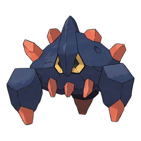 地幔岩 #525 official artwork - rock type Pokemon