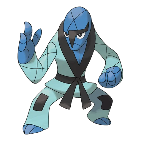 Karadonis #539 official artwork - fighting type Pokemon