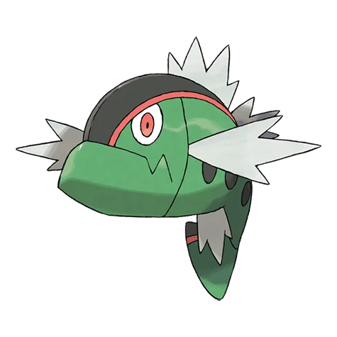 バスラオ #550 official artwork - water type Pokemon