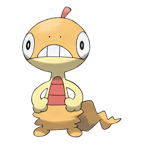 Scraggy #559 official artwork - dark/fighting type Pokemon