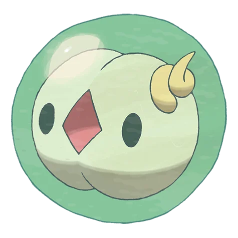 單卵細胞球 #577 official artwork - psychic type Pokemon