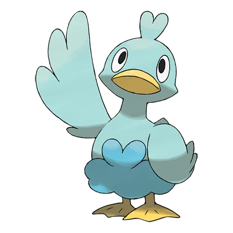 Ducklett - water, flying type Pokémon #580