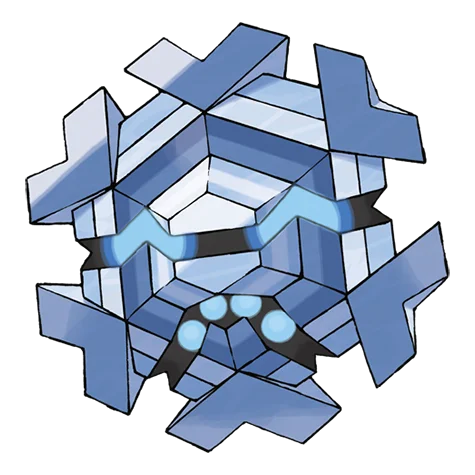 Cryogonal #615 official artwork - ice type Pokemon