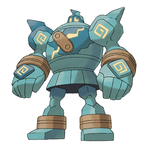 ゴルーグ #623 official artwork - ground/ghost type Pokemon