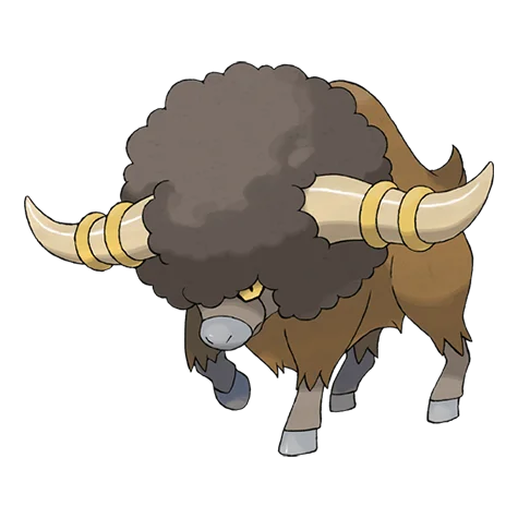 Bouffalant #626 official artwork - normal type Pokemon
