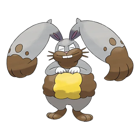 Diggersby #660 official artwork - normal/ground type Pokemon