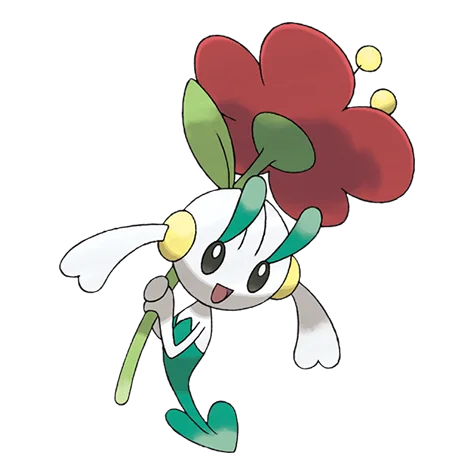 Floette #670 official artwork - fairy type Pokemon