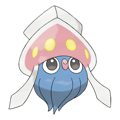 Inkay #686 official artwork - dark/psychic type Pokemon