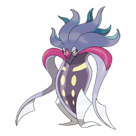 Malamar #687 official artwork - dark/psychic type Pokemon