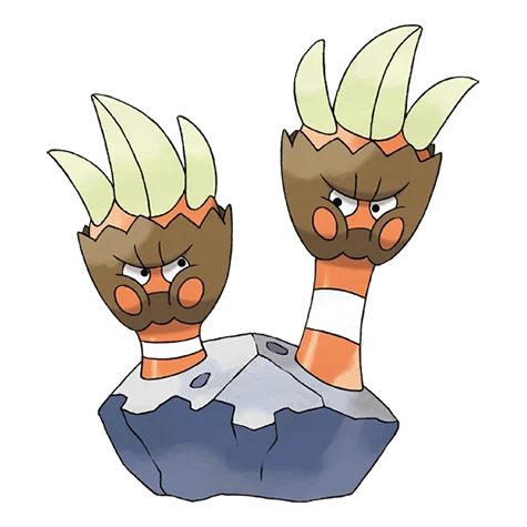 Binacle #688 official artwork - rock/water type Pokemon