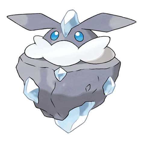 Carbink #703 official artwork - rock/fairy type Pokemon