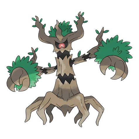 대로트 #709 official artwork - ghost/grass type Pokemon