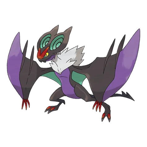 Noivern #715 official artwork - flying/dragon type Pokemon