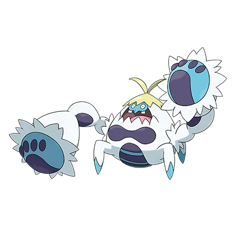 모단단게 #740 official artwork - fighting/ice type Pokemon