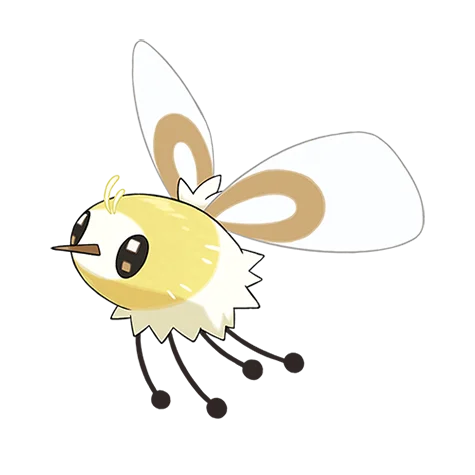 萌虻 #742 official artwork - bug/fairy type Pokemon