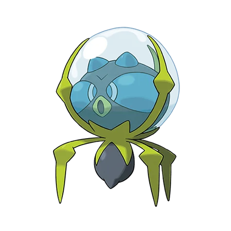 滴蛛 #751 official artwork - water/bug type Pokemon