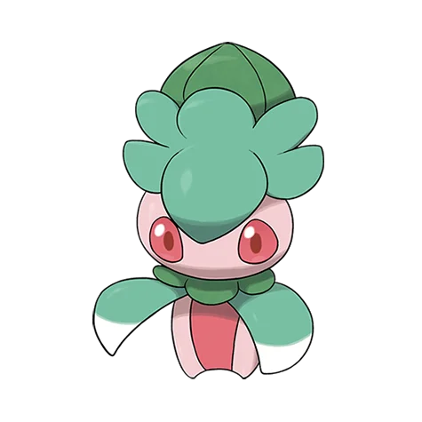 Fomantis #753 official artwork - grass type Pokemon