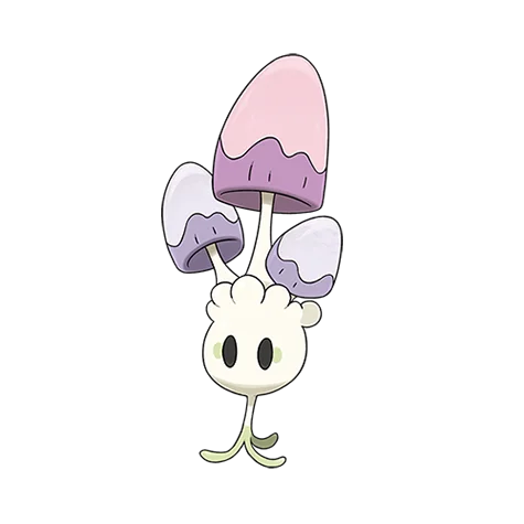 Bubungus #755 official artwork - grass/fairy type Pokemon