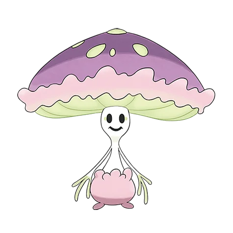 マシェード #756 official artwork - grass/fairy type Pokemon