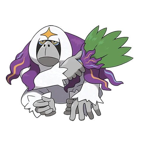 ヤレユータン #765 official artwork - normal/psychic type Pokemon