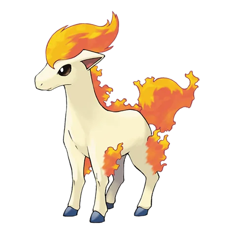 Ponyta - fire type Pokémon #077
