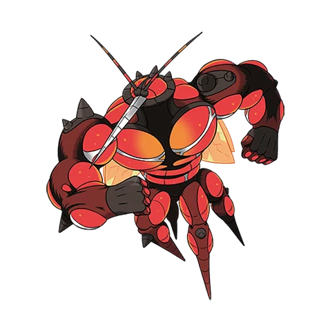 Buzzwole #794 official artwork - bug/fighting type Pokemon