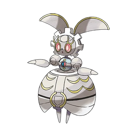 Magearna #801 official artwork - steel/fairy type Pokemon