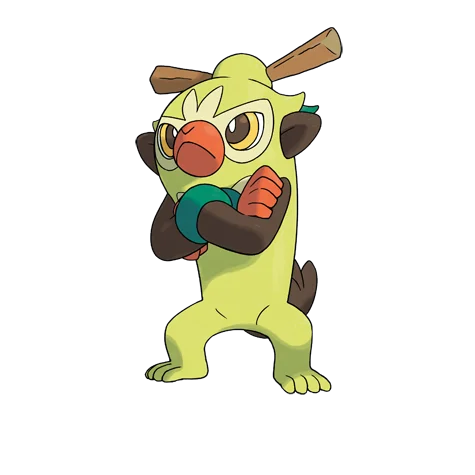 Badabouin #811 official artwork - grass type Pokemon