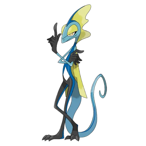 Intelleon #818 official artwork - water type Pokemon