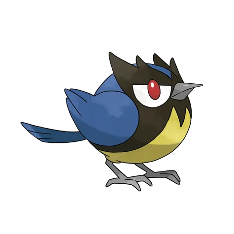 Rookidee #821 official artwork - flying type Pokemon