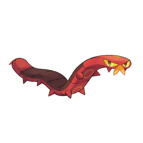 Sizzlipede - fire, bug type Pokémon #850