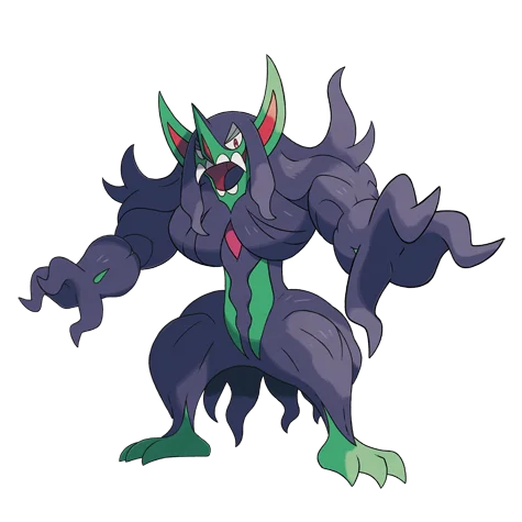 오롱털 #861 official artwork - dark/fairy type Pokemon