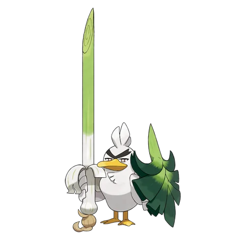 Sirfetch’d #865 official artwork - fighting type Pokemon
