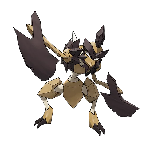 劈斧螳螂 #900 official artwork - bug/rock type Pokemon