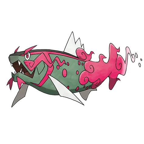 幽尾玄鱼 #902 official artwork - water/ghost type Pokemon