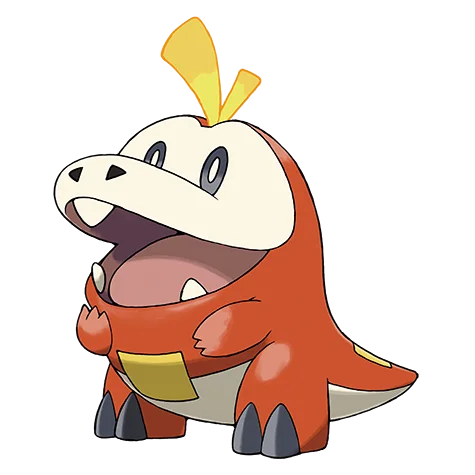 Krokel #909 official artwork - fire type Pokemon
