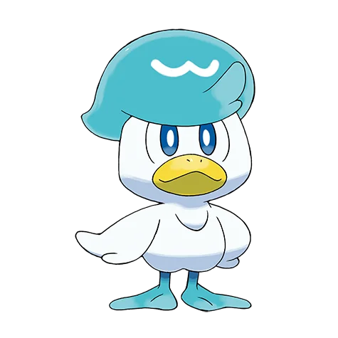 潤水鴨 #912 official artwork - water type Pokemon