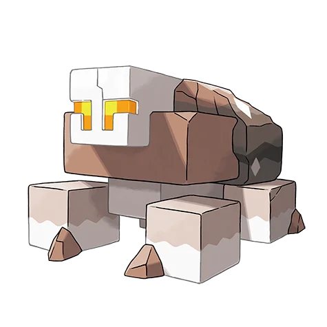 Amassel #933 official artwork - rock type Pokemon