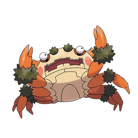 ガケガニ #950 official artwork - rock type Pokemon