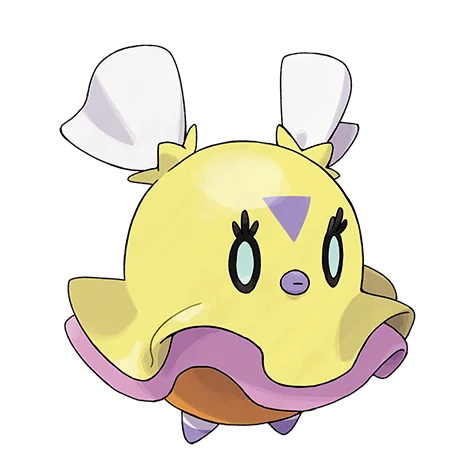 Flittle #955 official artwork - psychic type Pokemon