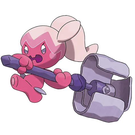Tinkatuff - fairy, steel type Pokémon #958